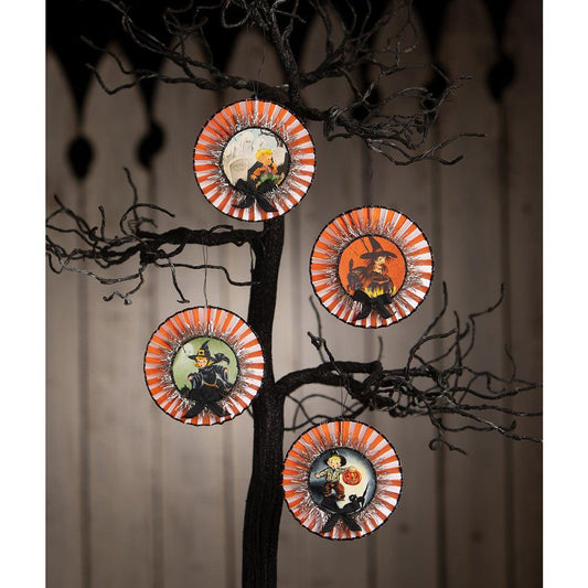 Retro Halloween Rosettes Set/4 by Bethany Lowe Designs-1