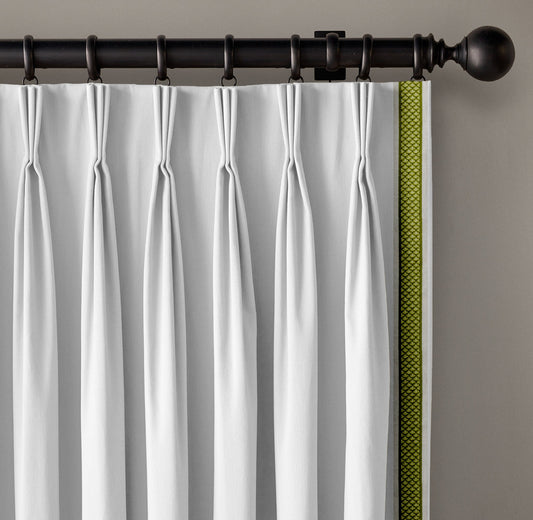 Woven Cotton Canvas Trim | 2.5 Inch / 6.35cm Textured Geometric Border Tape | By The Metre-1