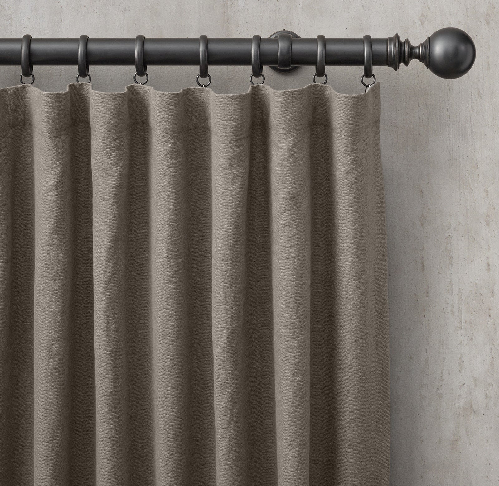 Organic Linen Curtains UK | European Flax | Grommet, Tab Top, Rod Pocket Curtains |  Blackout & Thermal | 20+ Colours | Custom Sizes-0