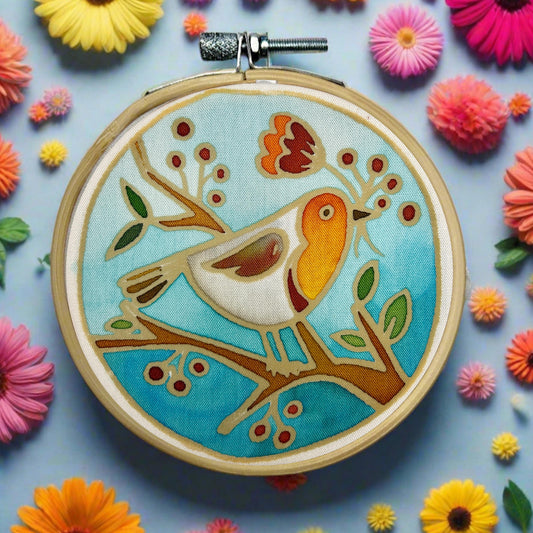 Mini Batik Craft Kit- Cheeky Robin-0