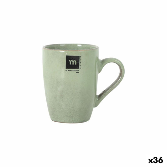 Mug La Mediterránea Macarella green 320 ml 0,32 L (36 Units)-0