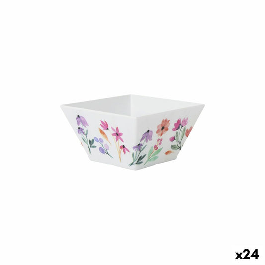 Snack Bowl La Mediterránea Flowers 13 x 13 x 7 cm (24 Units)-0