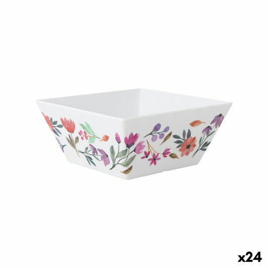Snack Bowl La Mediterránea Flowers 18 x 18 x 8 cm (24 Units)-0