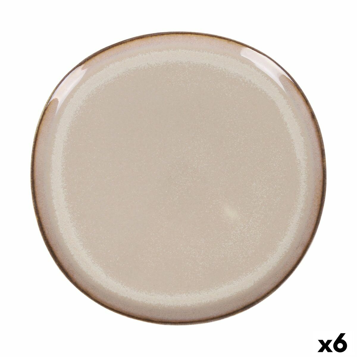 Dessert dish Duomo Beige Ø 21 cm (6 Units)-0