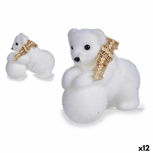 Christmas bauble Krist+ K19121228 White 8 x 11 x 14 cm (12 Units)-0