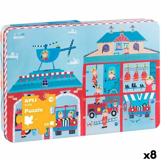 Puzzle Apli 48 x 32 cm Fireman 24 Pieces (8 Units)-0