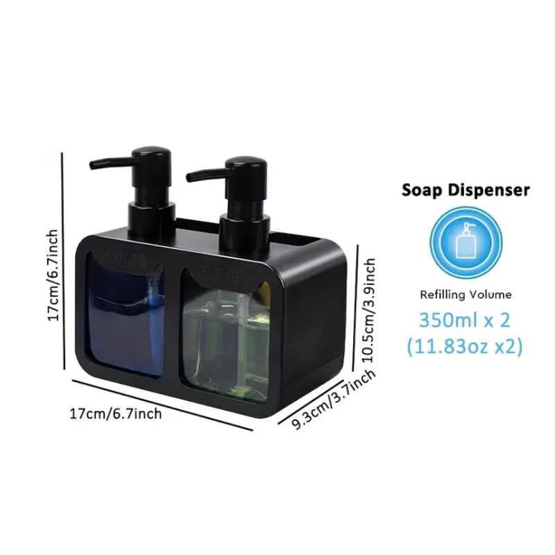 NNETM Dual Soap Dispenser Sink Organizer Set-2
