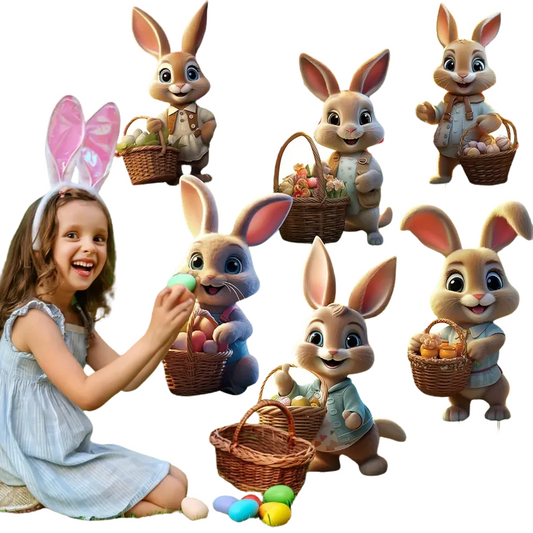 Easter Bunny Garden Decoration Set (6pcs)-0