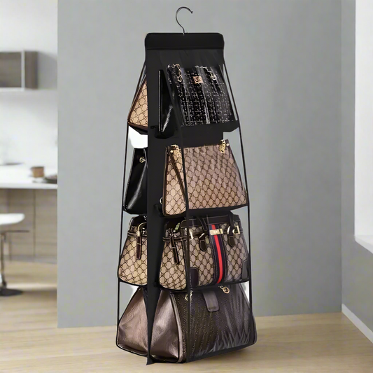 Hanging Handbag Organizer with 8 Pockets-1