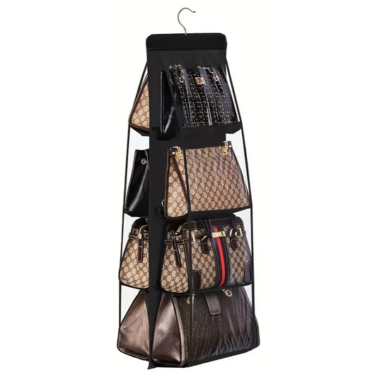 Hanging Handbag Organizer with 8 Pockets-0