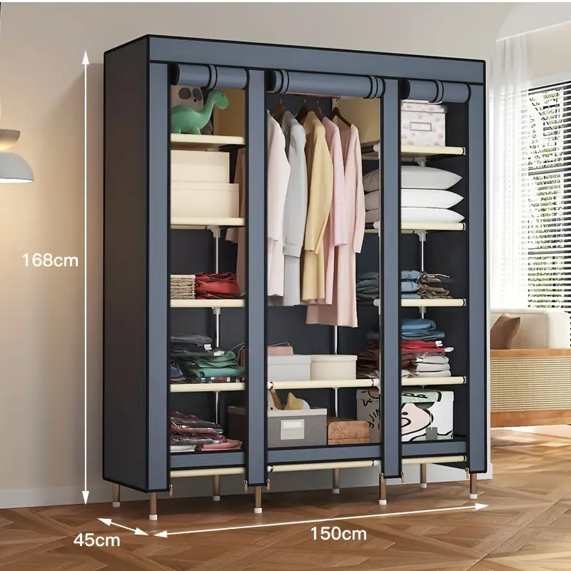 Metal Storage Wardrobe with Steel Frame (12-Tier)-4