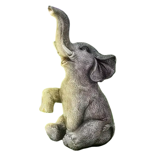 Solar Elephant LED Lantern Garden Light Outdoor Decor-0