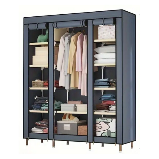 Metal Storage Wardrobe with Steel Frame (12-Tier)-0