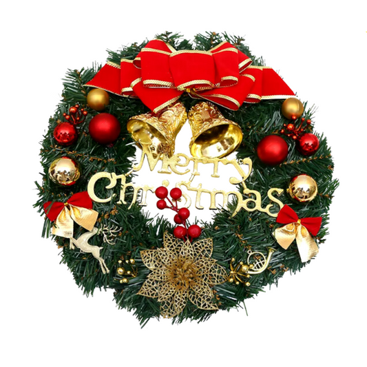 Christmas Red Wreath Front Door Holiday Decor-0