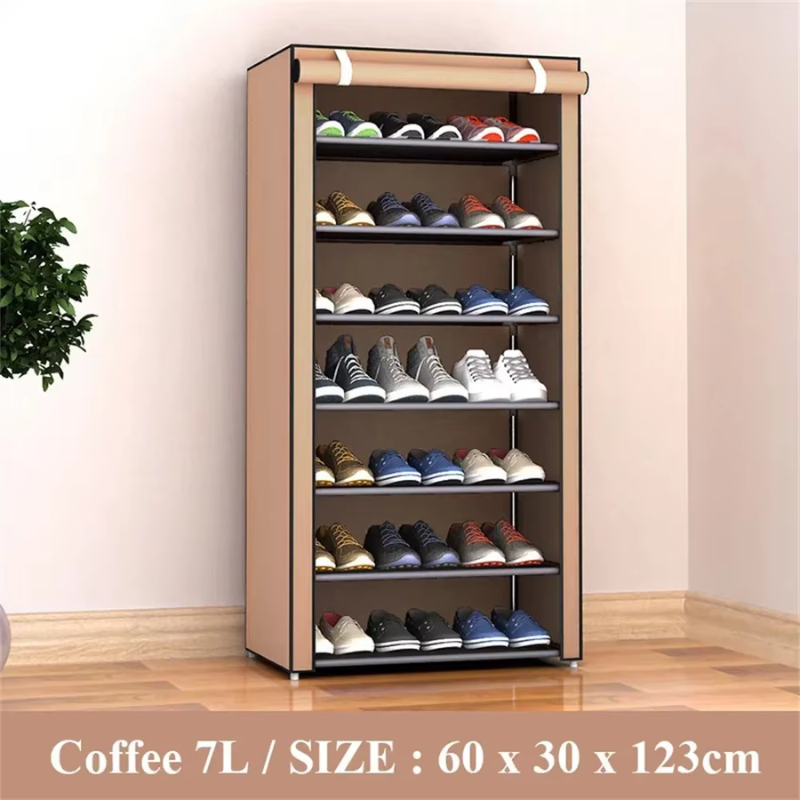 7-Layer Shoe Rack Organizer Nonwoven Fabric Stand-3