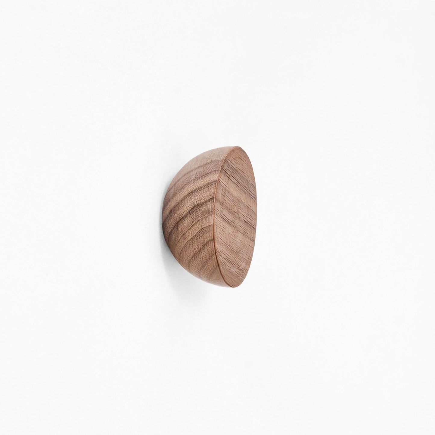 Round Walnut Wood Wall Mounted Coat Hook / Knob-0