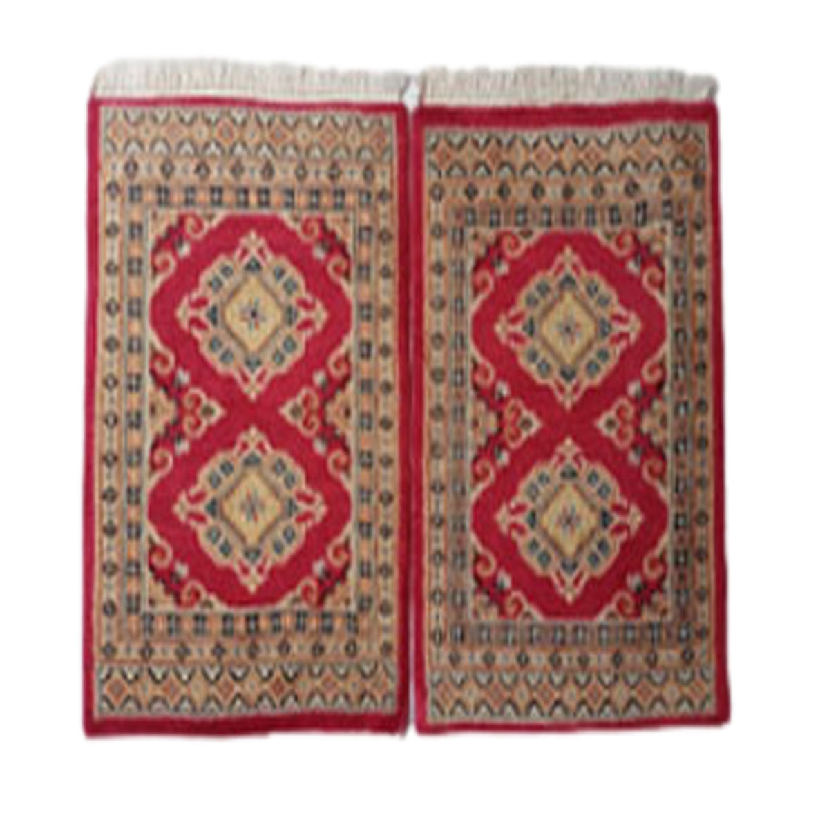 Handmade Slik Bokhara Barley Corn Woolen Rug-1
