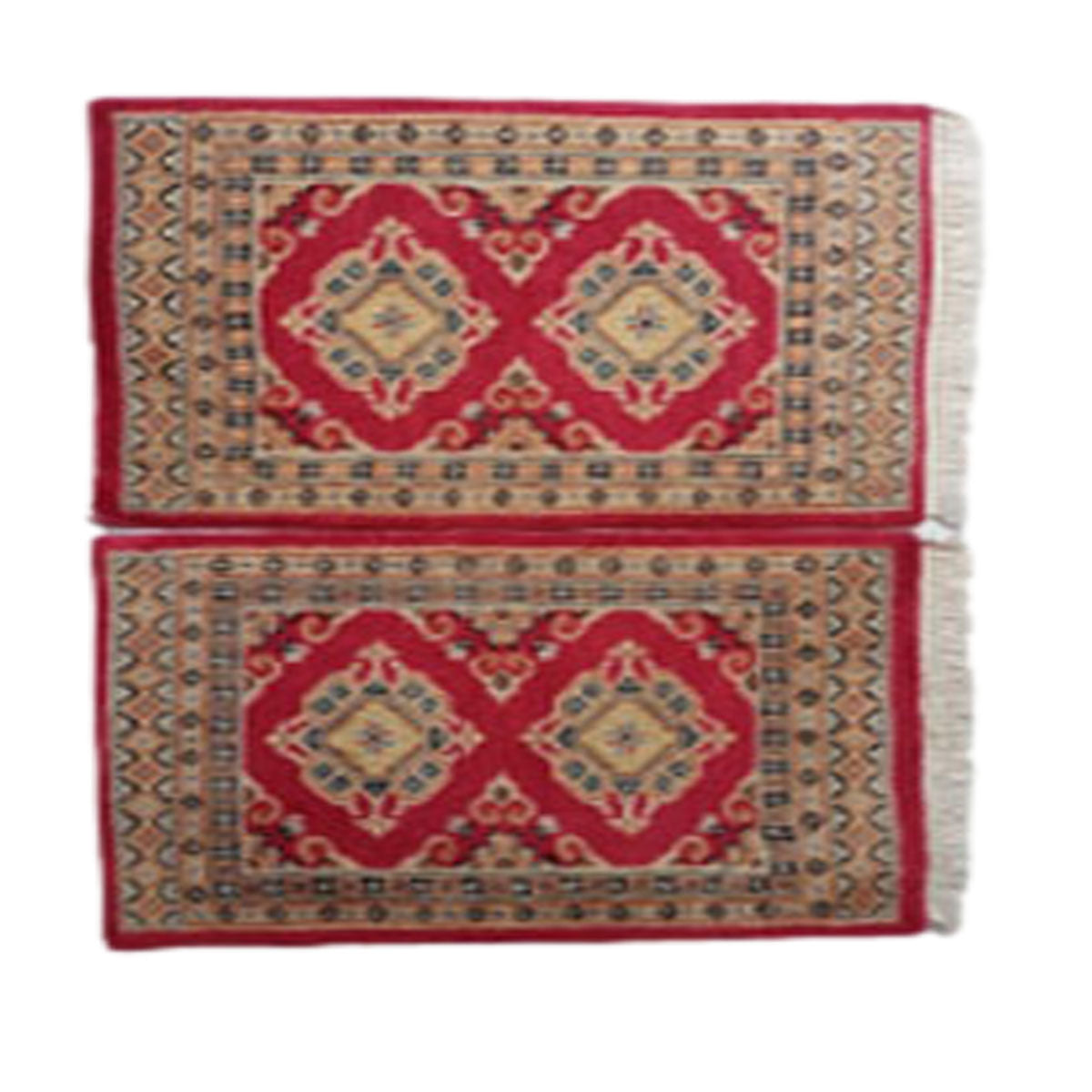 Handmade Slik Bokhara Barley Corn Woolen Rug-0