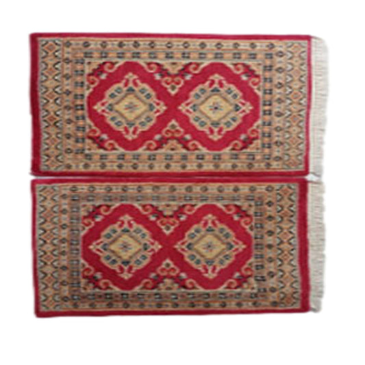 Handmade Slik Bokhara Barley Corn Woolen Rug-0