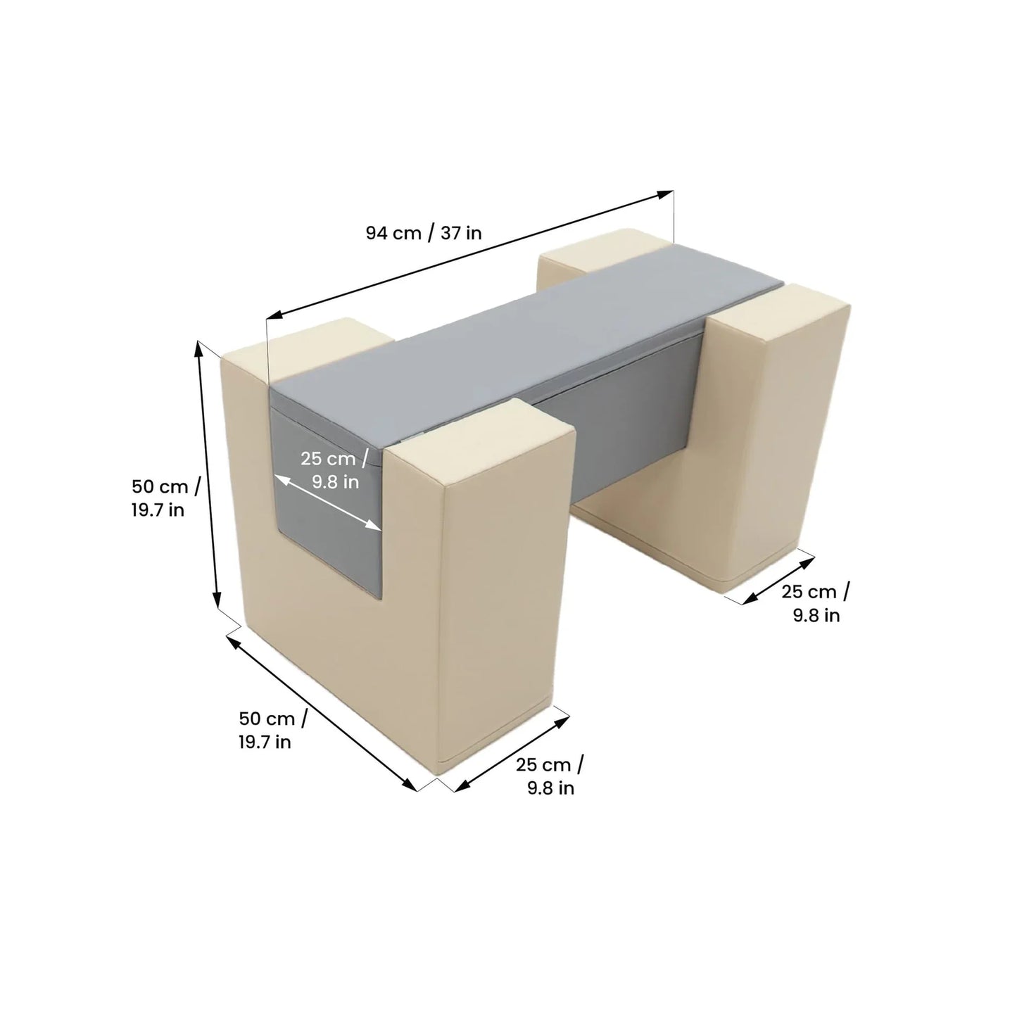 Mega Fun Slider x Balance Bridge x Mega Cube Bundle (grey/beige)-4