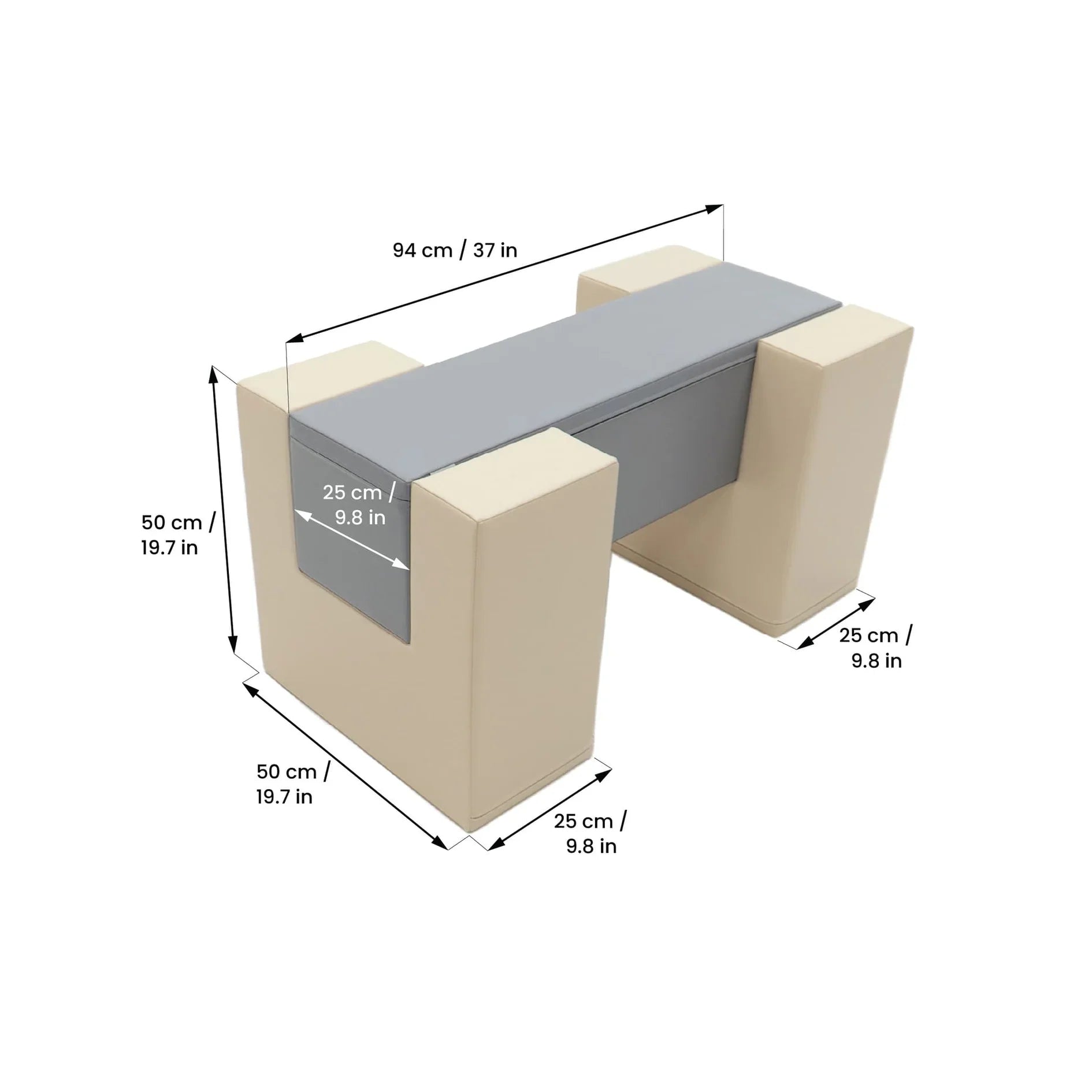 Mega Fun Slider x Balance Bridge x Mega Cube Bundle (grey/beige)-4