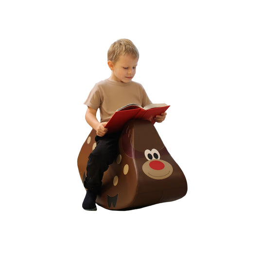 Soft Play Ride On Toy - Reindeer-0