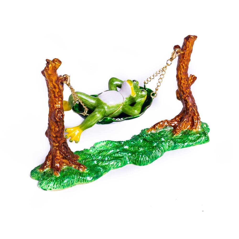 Frog Relaxing on Hammock-3