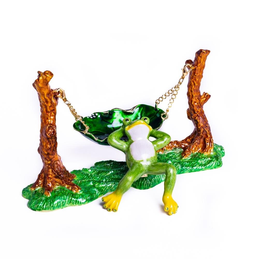 Frog Relaxing on Hammock-4