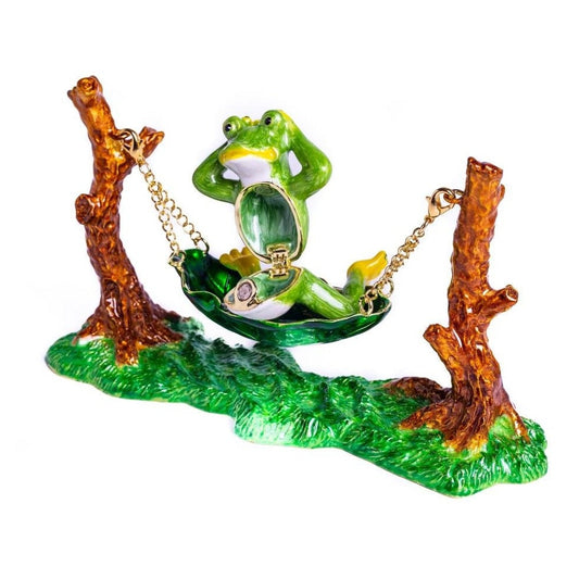 Frog Relaxing on Hammock-1