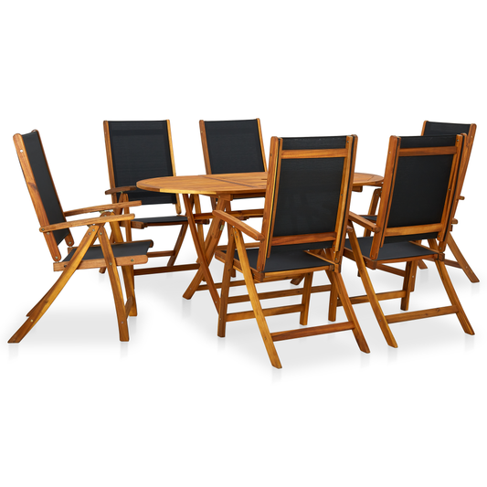 vidaXL Patio Dining Set Garden Outdoor Balcony Furniture Solid Wood Acacia-1