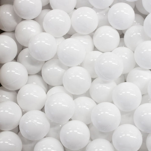 White Ball Pit Balls (Large, 7cm, 500pcs)-0